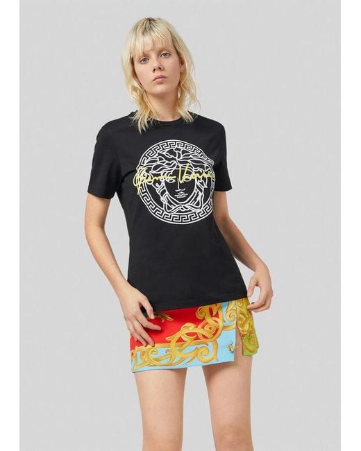 Versace Black Medusa Print T-Shirt