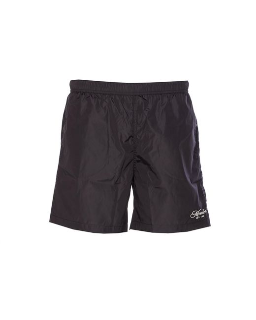 Moncler Black Logo Swim Boxer for men