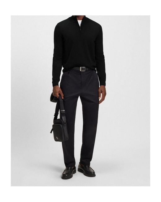 Boss Blue Boss Half-Zip Knitted Jumper for men