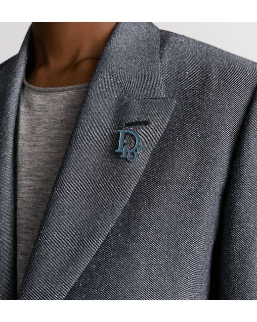 Dior Gray Jacket With Rounded Closure for men