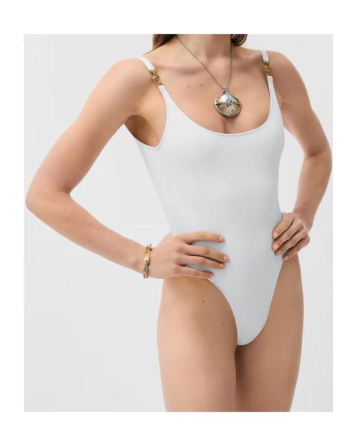 Versace White Medusa Hardware Beachwear