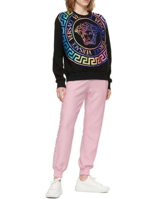 Versace Blue Medusa-Motif Sweatshirt
