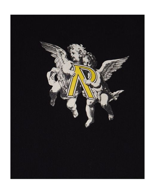 Represent Blue Legacy Cherubs Logo Printed Hoodie for men