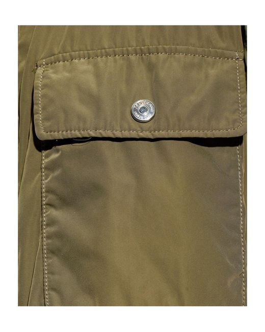 DSquared² Green Quilted Utility Jacket for men