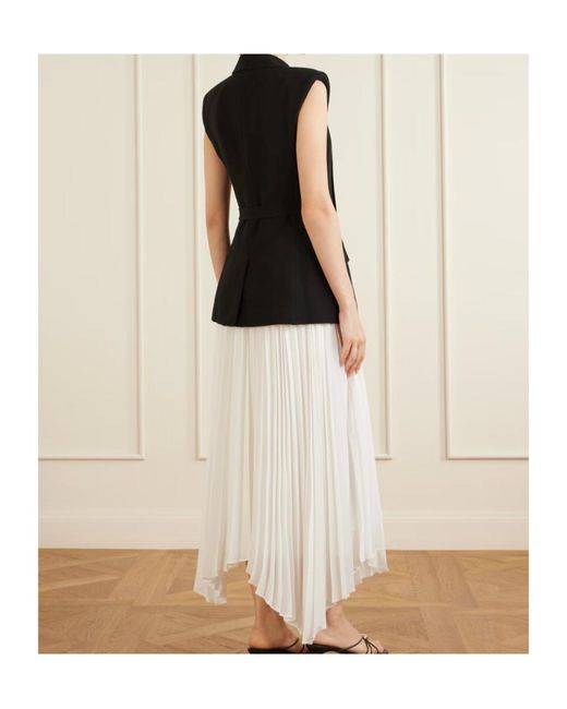 Jonathan Simkhai Black Helena Combo Blazer Midi Dress