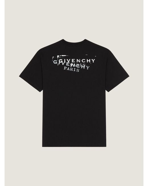 Givenchy Black Logo Printed Crewneck T-Shirt for men
