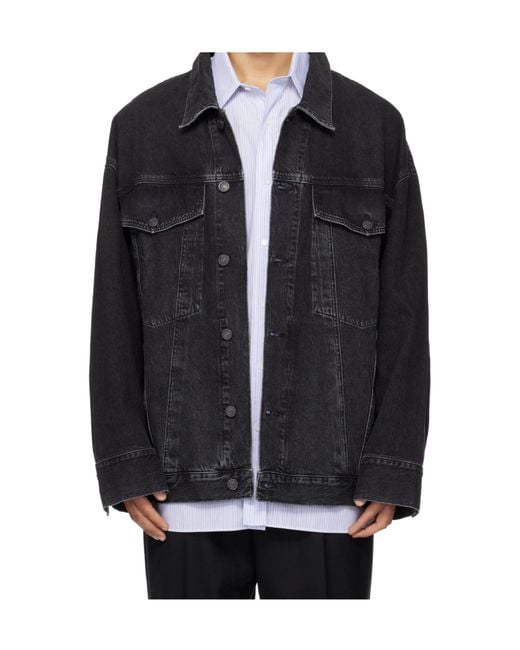 Agolde Black Wayne Denim Jacket for men