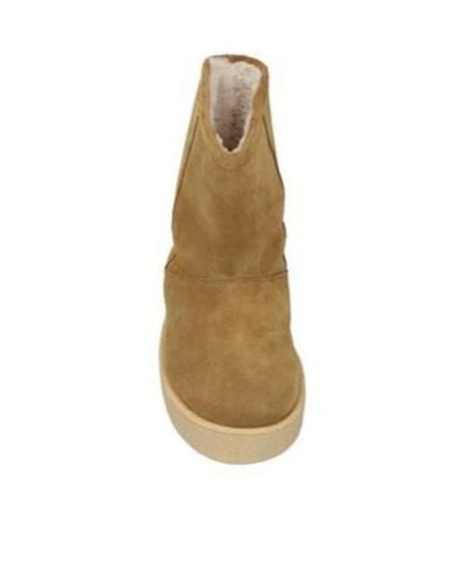 Isabel Marant Natural Solid Suede Flat Boots