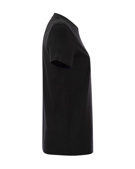 Max Mara Black Crewneck Short-Sleeved T-Shirt