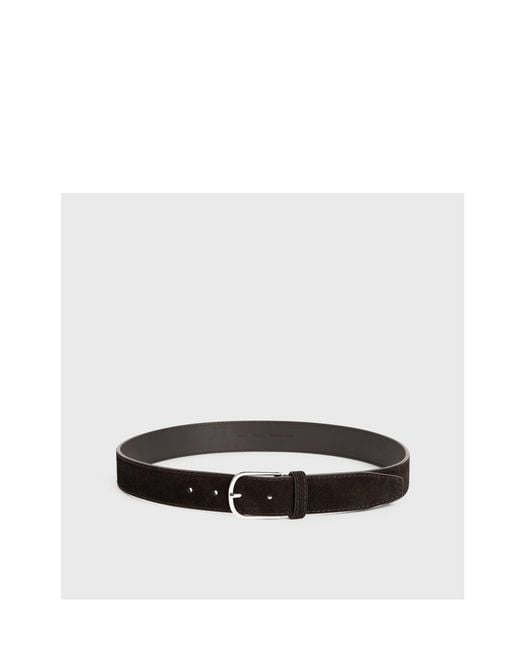 Totême White Suede Buckle Belt for men