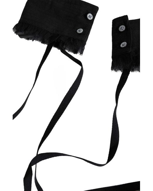 Ann Demeulemeester Black Dante Cuffs for men
