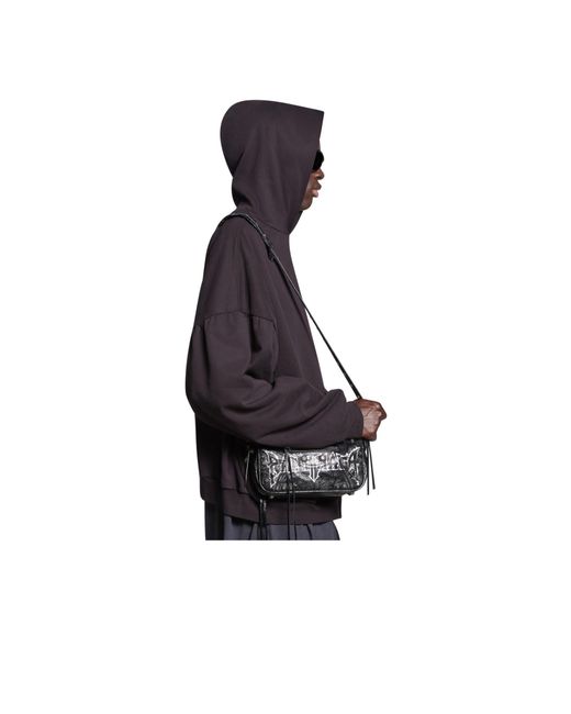 Balenciaga White Le Cagole Xs Flap Shoulder Bag for men