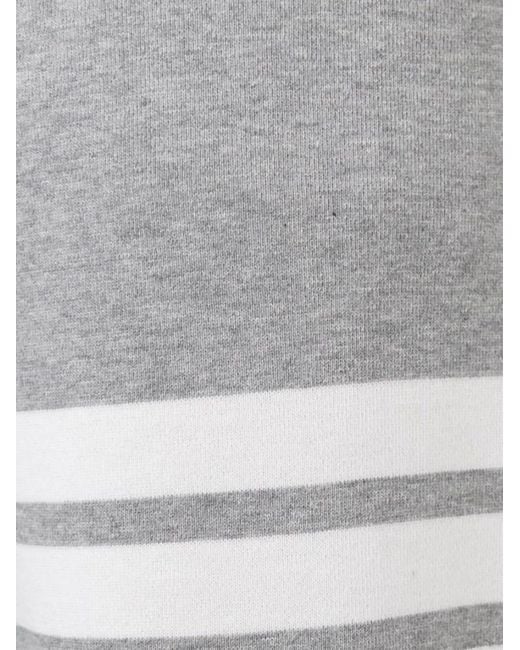 Thom Browne Gray 4-Bar Stripe Sweatpants for men