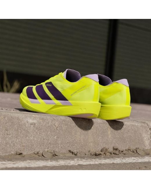 Adidas Yellow Adizero Takumi Sen 11 Sneakers for men