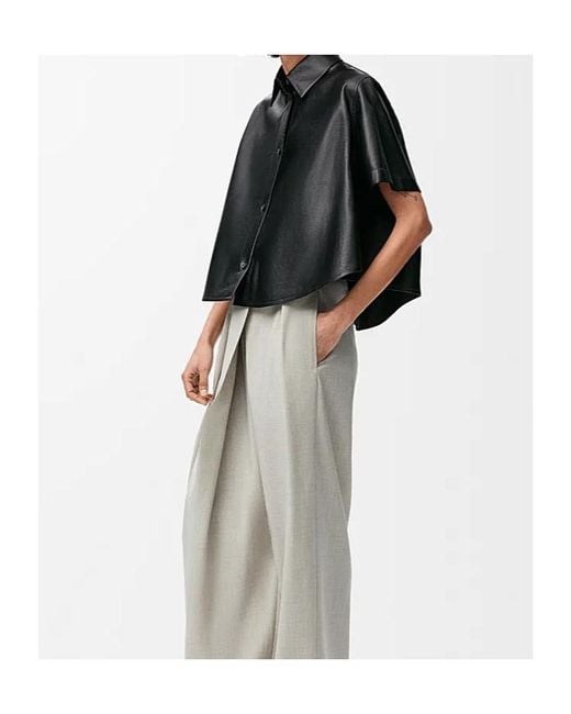 Loewe Black Short Sleeve Trapeze Shirt