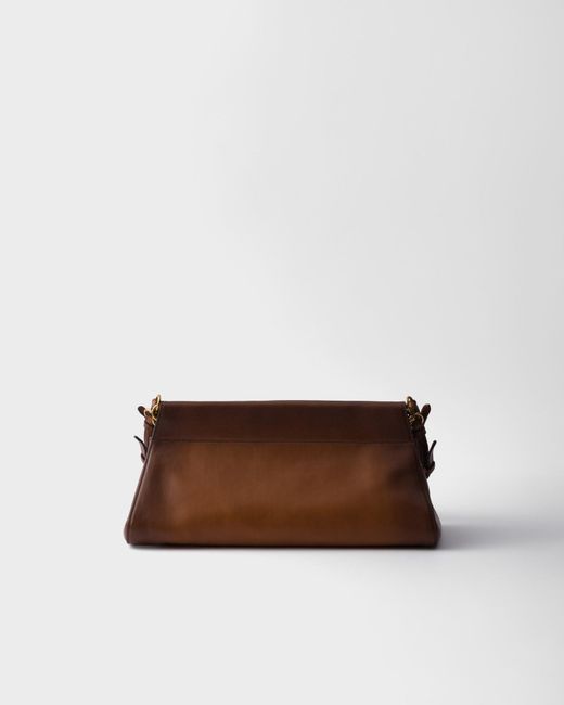 Prada Brown Enchaîné Medium Cognac Leather Bag