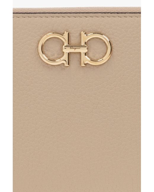 Ferragamo Natural Ferragamo Gancini Continental Wallets