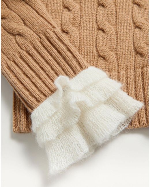 Valentino Natural Crewneck Long-Sleeved Jumper