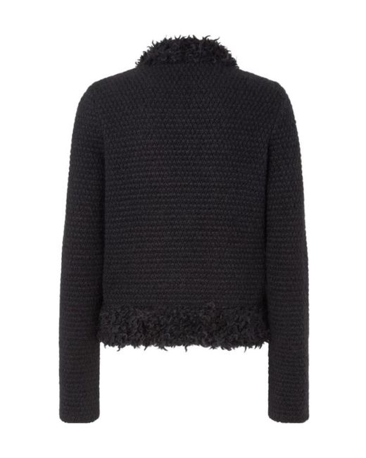 Fendi Black Mohair And Wool Jacket