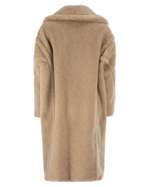 Max Mara Natural Tedgirl Button-Up Long Coat
