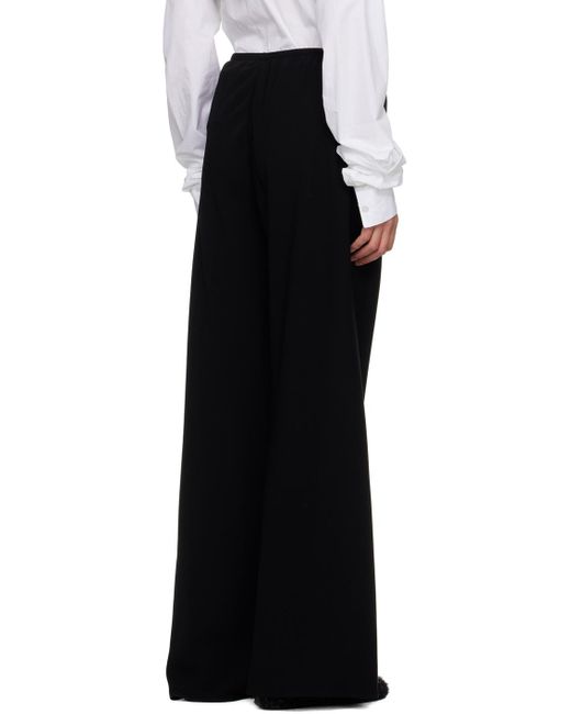 The Row Black Gala Wide-Leg Trousers