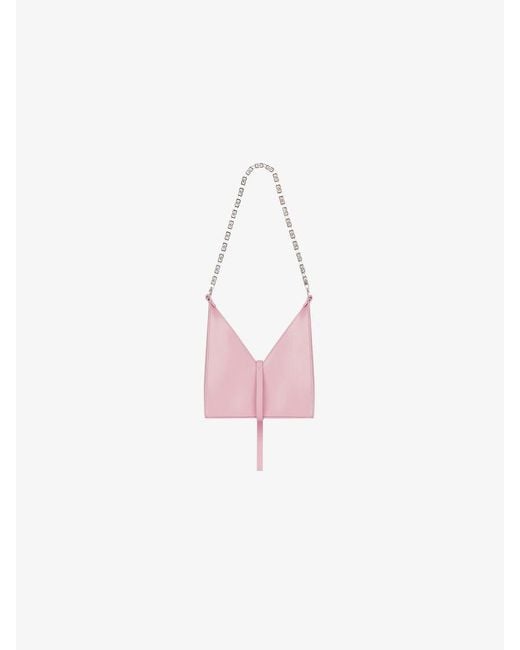 Givenchy Pink Mini Cut-Out Chain Link Shoulder Bag