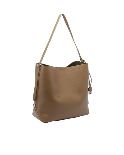 Hogan Brown Medium Hocket Hobo Bag