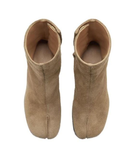 Maison Margiela Brown Tabi Toe Block Heel Boots for men