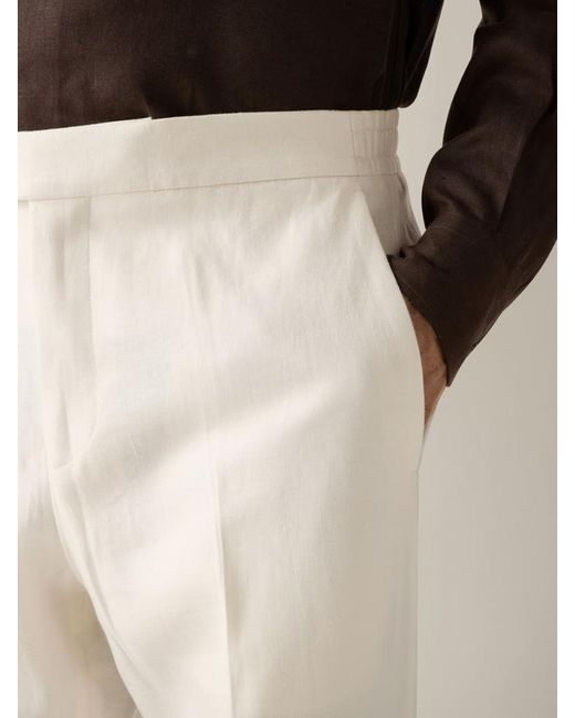 Zegna Natural Oasi Lino Pants for men