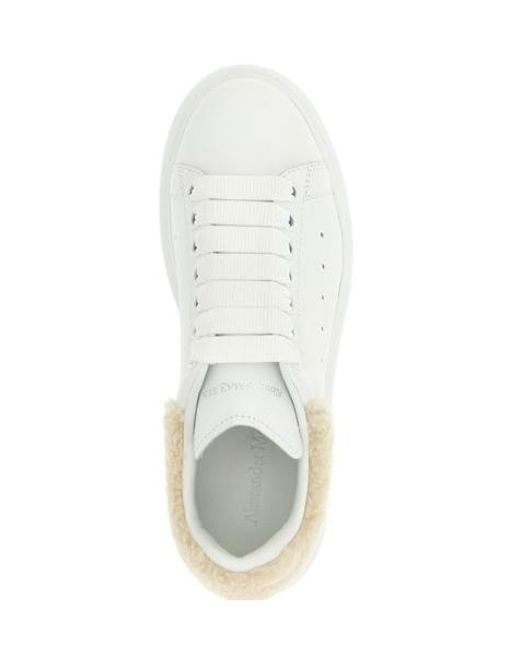 McQueen White Larry Lace-Up Sneakers