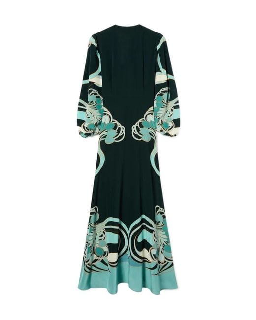 LaDoubleJ Green La Doublej Long Camerino Printed Maxi Dress