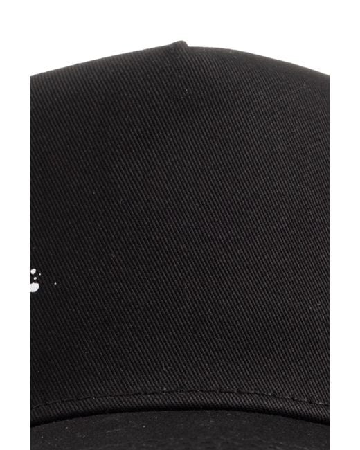 DSquared² Black Logo Printed Baseball Cap for men