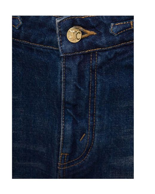 Céline Blue Mini Skirt
