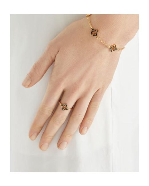 Fendi Metallic Forever Ring