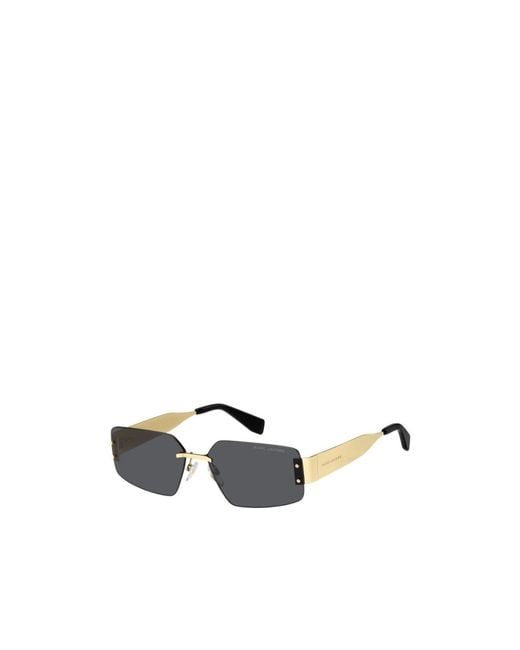 Marc Jacobs White Geometric Frame Sunglasses for men