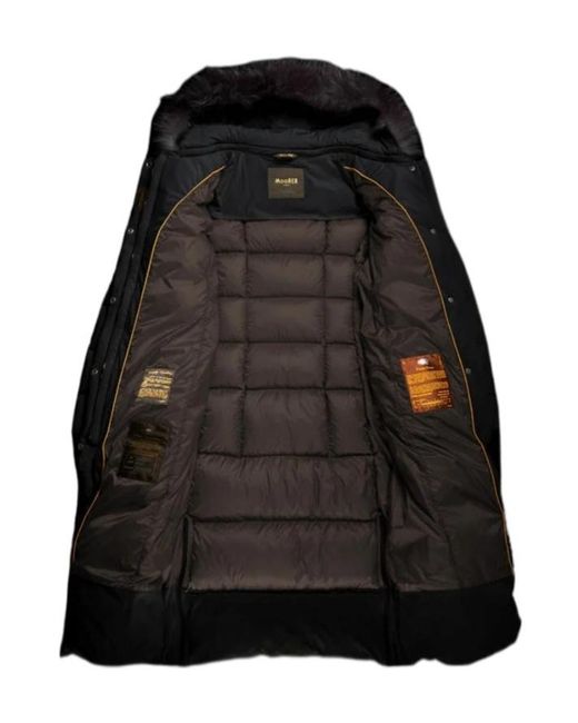 Moorer Black Zagarakn Hooded Padded Coat