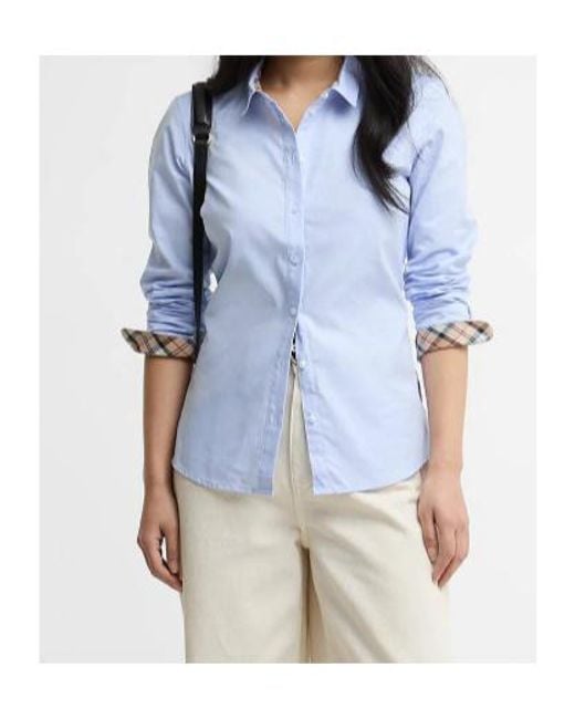 Barbour Blue Long-Sleeved Buttoned Shirt