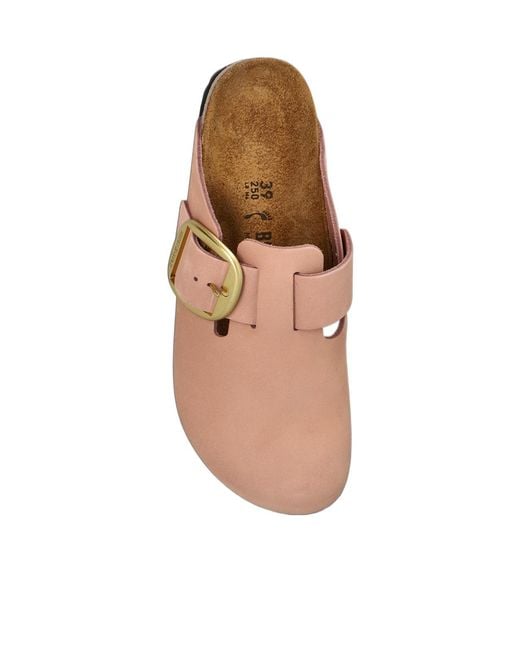 Birkenstock Brown Boston Big Buckle Mules