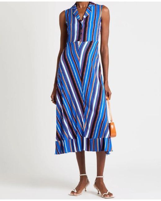 MAX&Co. Blue Shirt Dresses