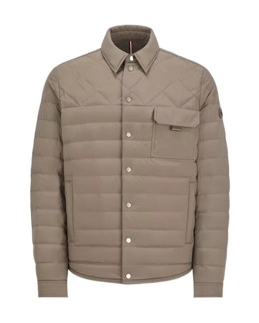 Moncler Brown Iseran Down Shacket for men