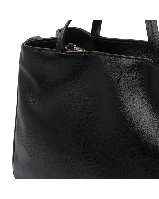 Liu Jo Black Double-Compartment Crossbody Bag