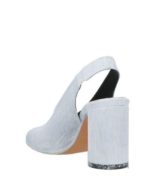 MM6 by Maison Margiela Metallic Rose Backless Sandals