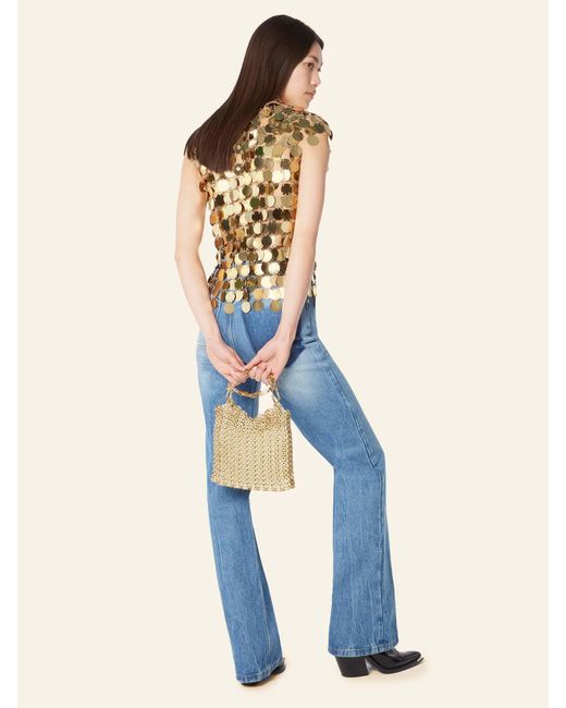 Rabanne Natural Chain Shoulder Bag