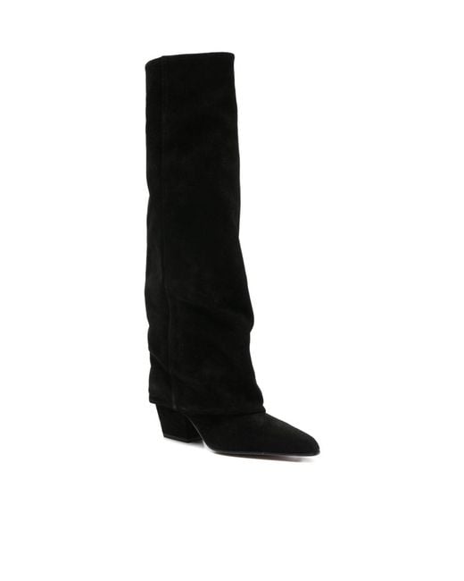 Paris Texas Black Pointed-Toe Boots