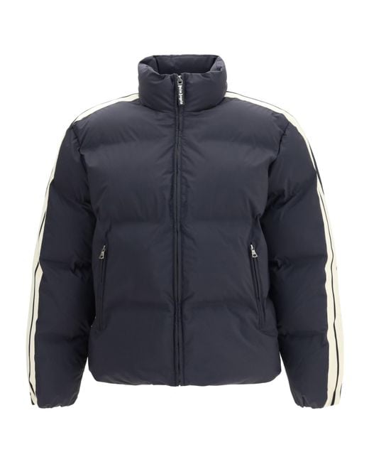Palm Angels Blue Classic Logo Track Down Jacket for men