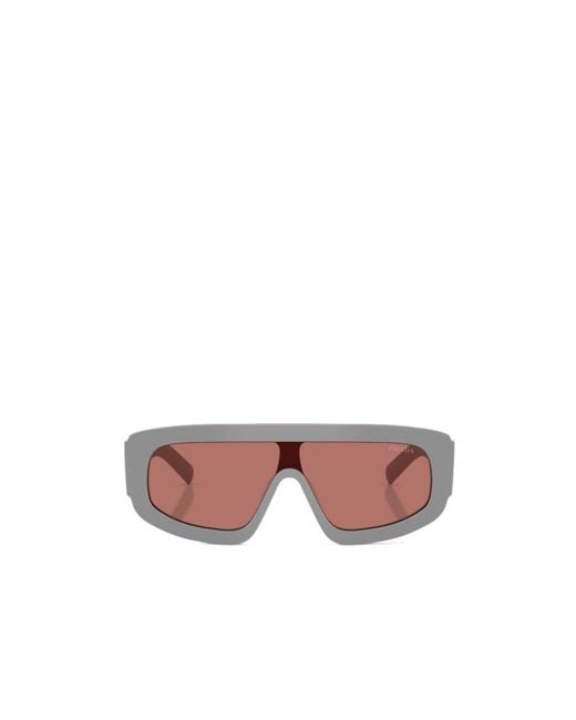 Prada Pink Eyewear Geometric Frame Sunglasses for men