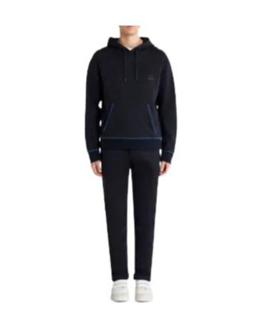 Etro Blue Fleece Trousers With Greca for men