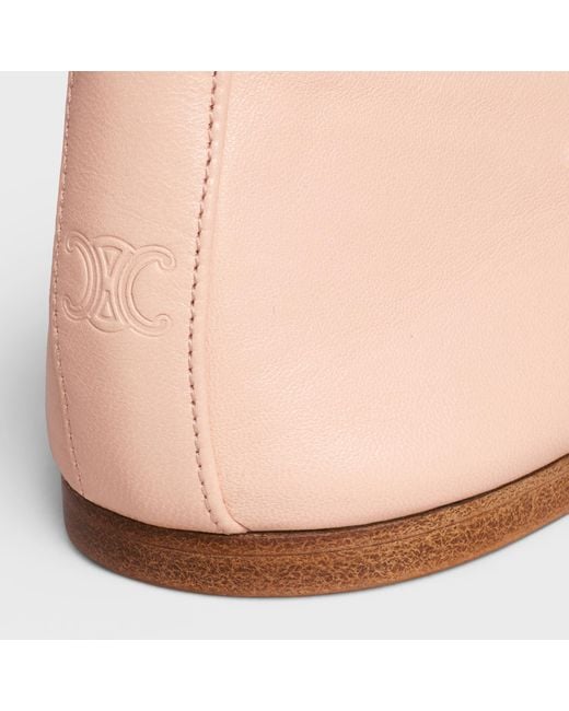 Céline Pink Double Strap Flat Shoes