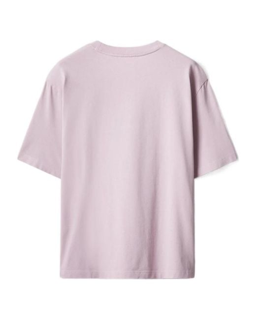 Maison Kitsuné Pink Fox Head Patch T-Shirt for men