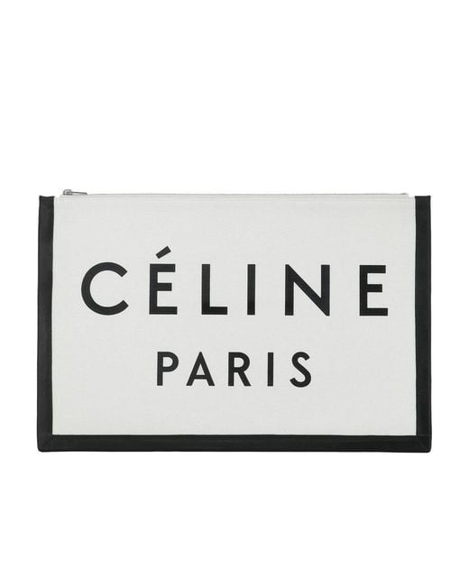 Céline Metallic Printed Clutch